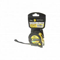 Рулетка ER-63316 3м 16мм YELLOW обрезиненный корпус с двумя фиксаторами с держателем ЭВРИКА/1/12/120